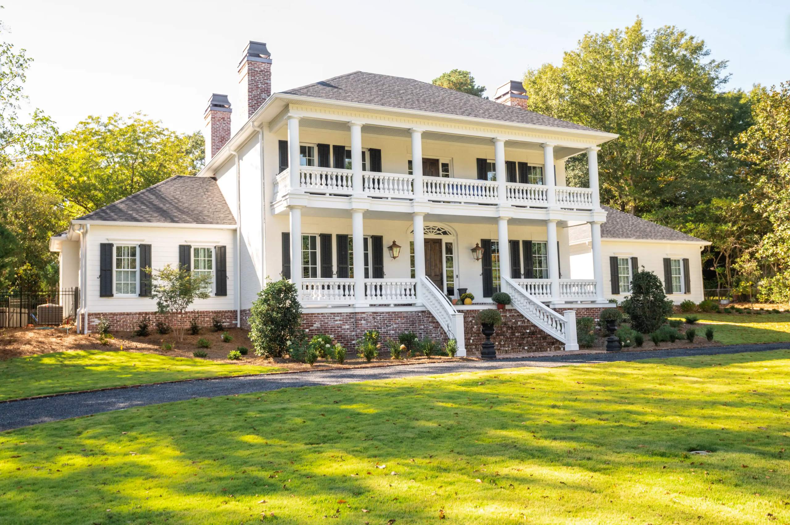 Dwell Shutter and Blinds custom exterior shutters on a home. Leads for Dwell are generated by Script Marketing